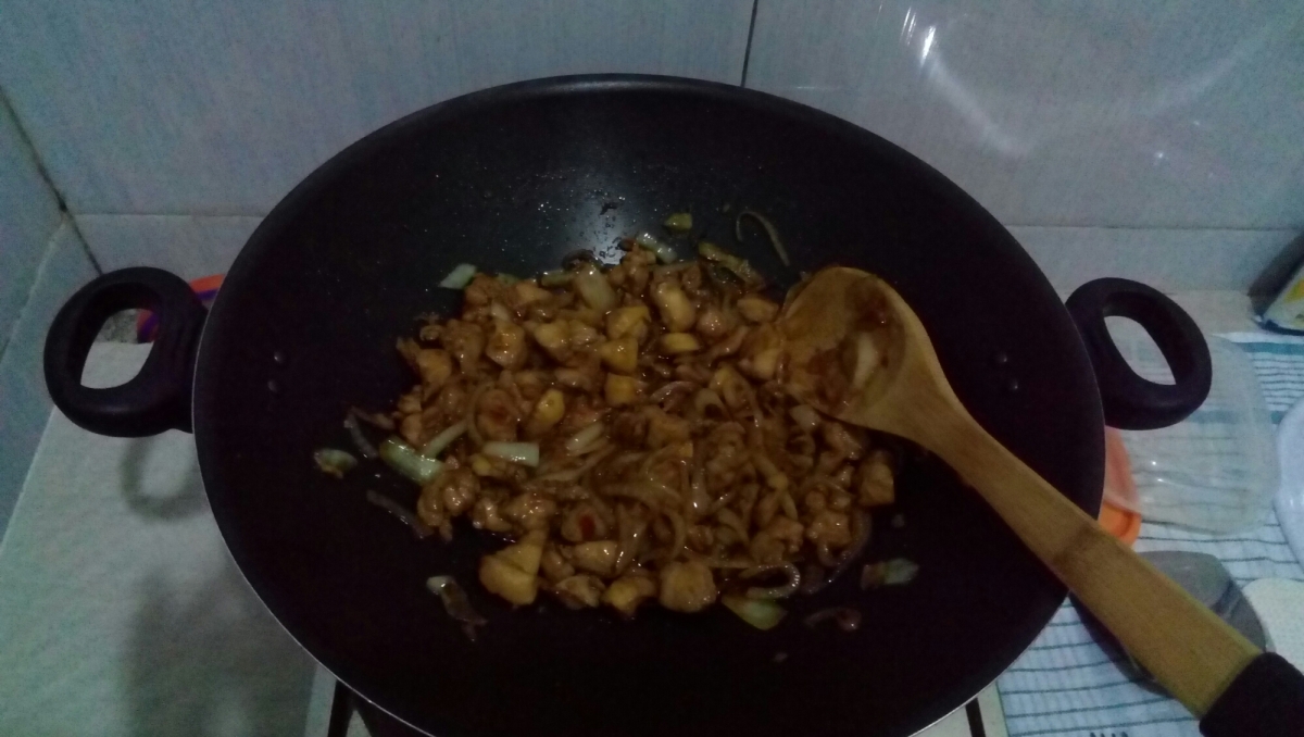 First trial masak  memasak chicken  teriyaki jengwatiblog